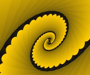 Abstract Floral Yellow